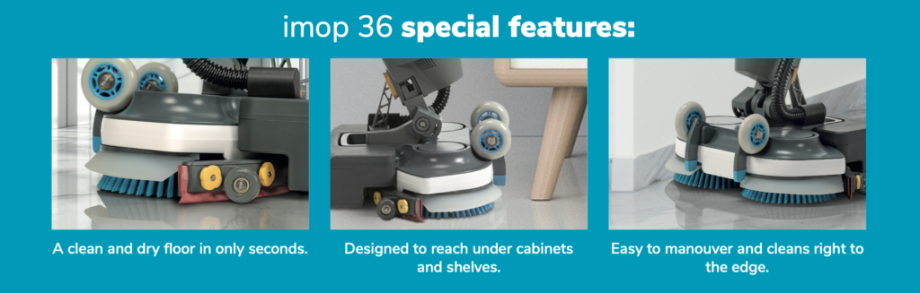 imop 36 scrubber dryer special features
